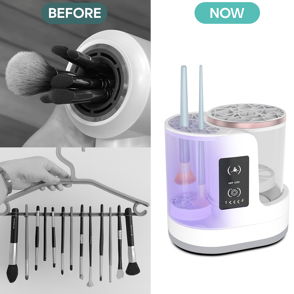 Electric Makeup Brush Cleaner – Automatic Deep Cleaning Device