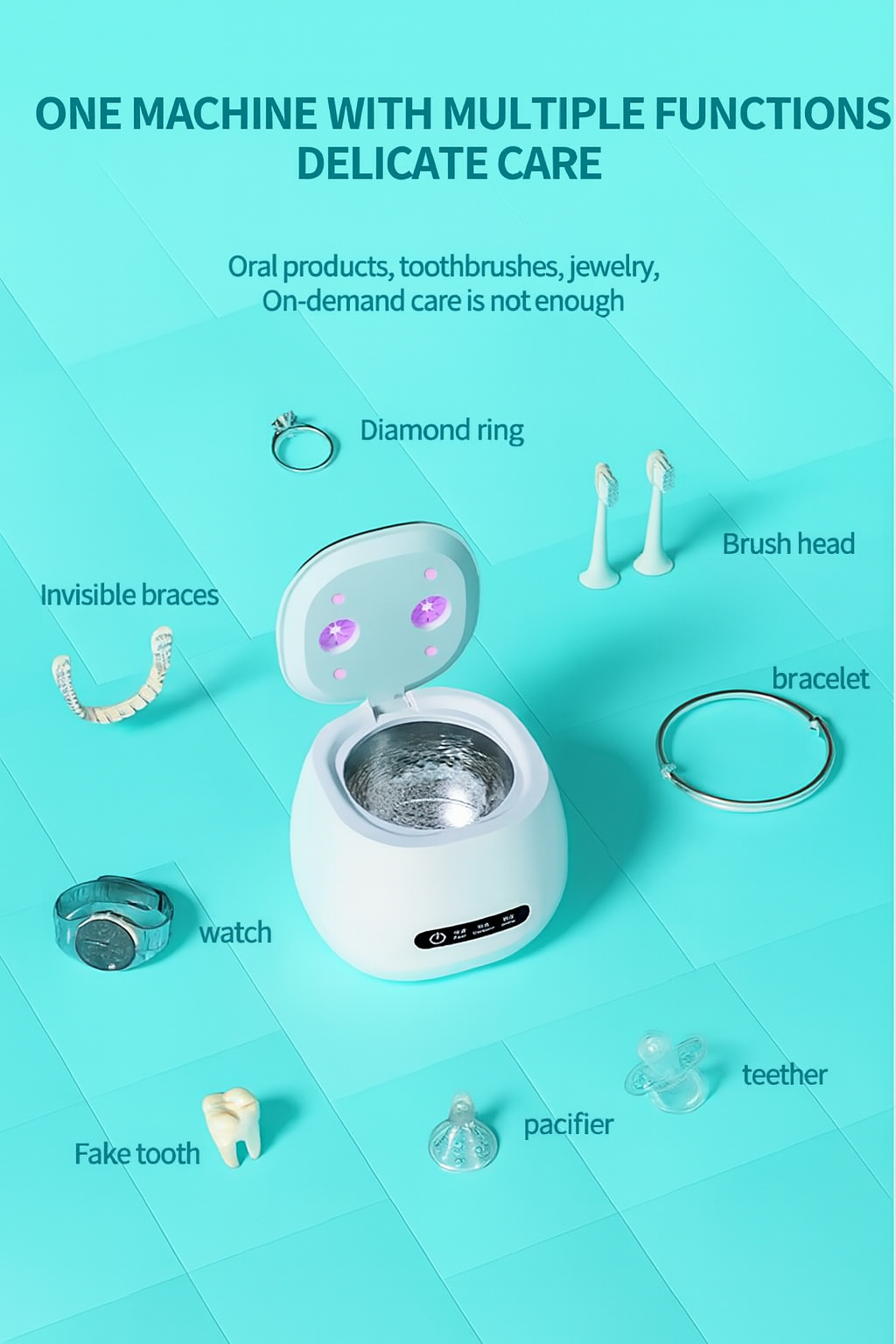 TINSOL 48kHz Ultrasonic Cleaner with UV Sterilizer