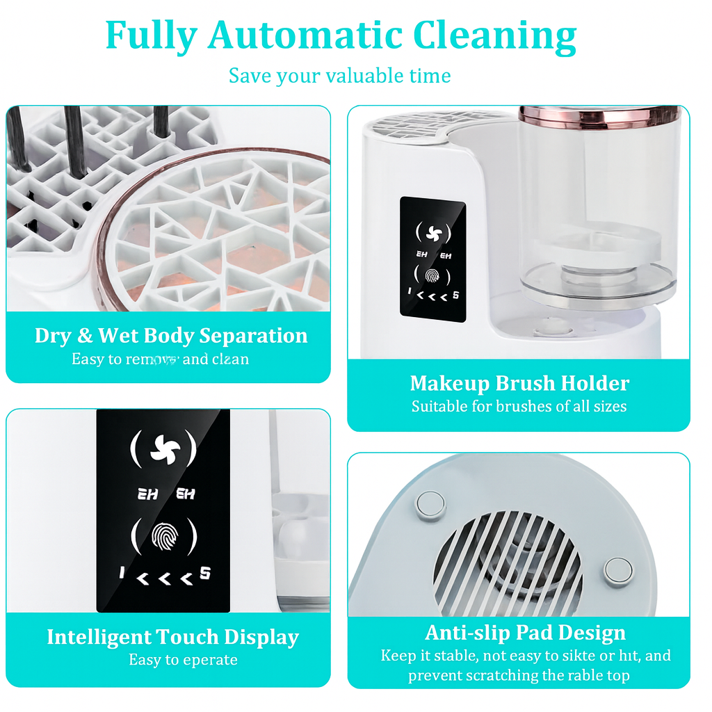 Electric Makeup Brush Cleaner – Automatic Deep Cleaning Device