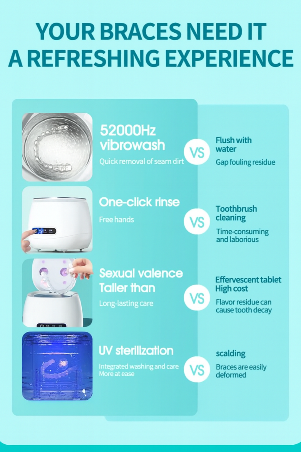 TINSOL 48kHz Ultrasonic Cleaner with UV Sterilizer